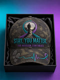 “Stay, You Matter—The Mission Continues” Veteran Mental Health Awareness Baseball Cap