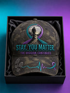 “Stay, You Matter—The Mission Continues” Veteran Mental Health Awareness Baseball Cap