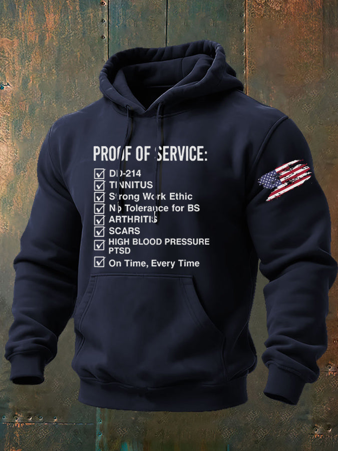 Proof Of Service Pattern 100% 300g Cotton Classic Hoodie