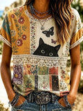 Women's Elegant Cotton-Linen Top