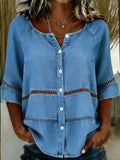 Women's Casual Denim Shirt