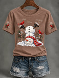Women's Christmas Print T-Shirt