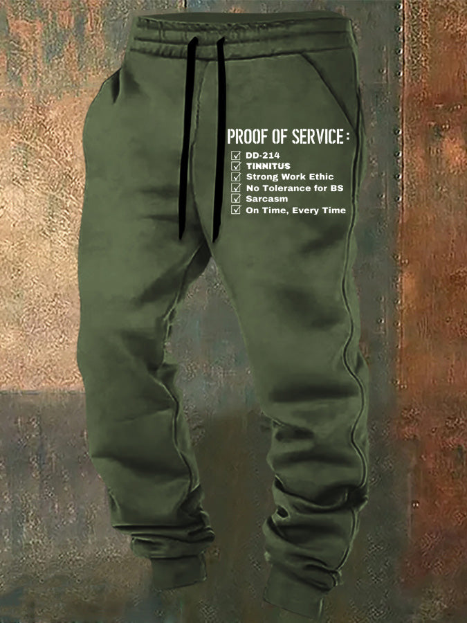 Proof Of Service Pattern Print Casual  Casual Sweatpants
