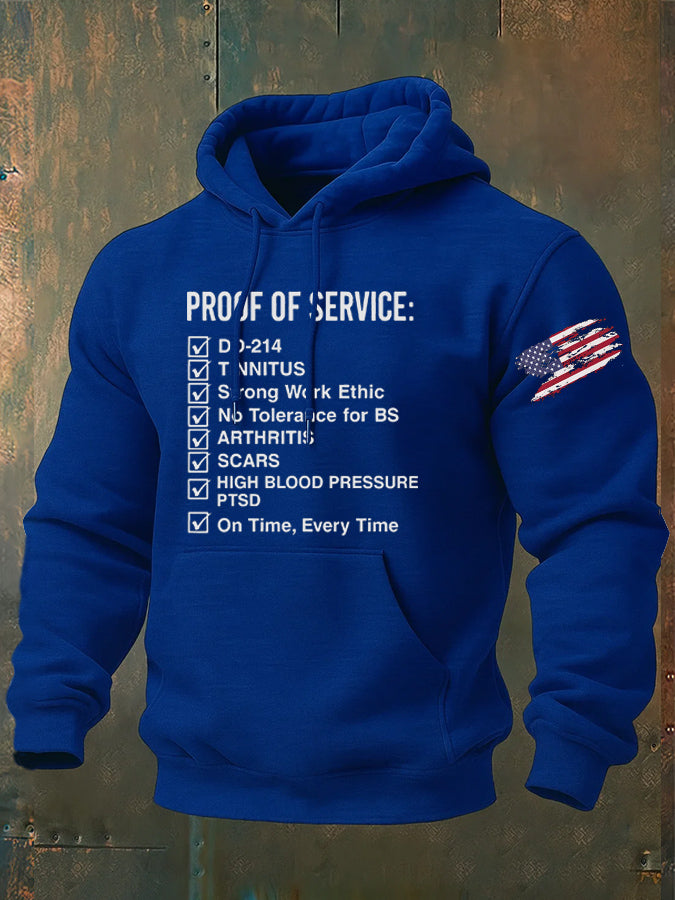 Proof Of Service Pattern 100% 300g Cotton Classic Hoodie