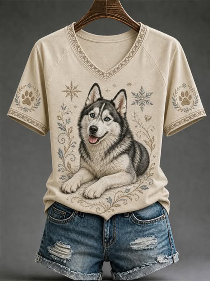 Women's Art Dog Tee