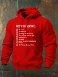 Proof Of Service Pattern 100% 300g Cotton Classic Hoodie