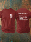 Veteran Proof Of Service Pattern100% Cotton T-Shirt