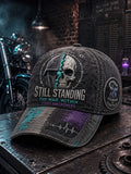 “Still Standing—The War Within” PTSD Awareness Skull Vintage Baseball Cap