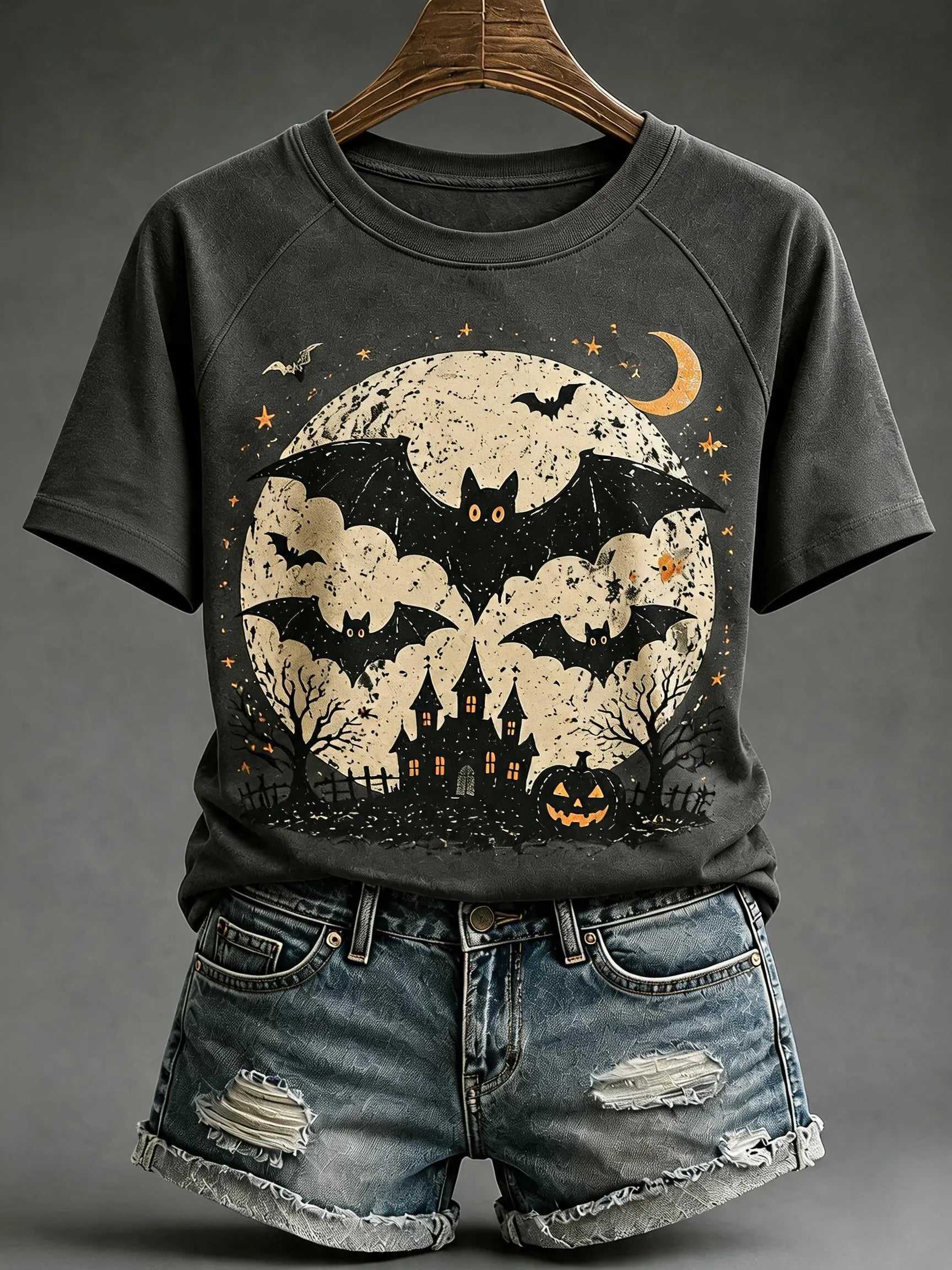 Women'S Fall Batwing Cotton T-Shirts