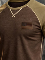 Men's Vintage 100% Pure Cotton Slub Stretch T-Shirt