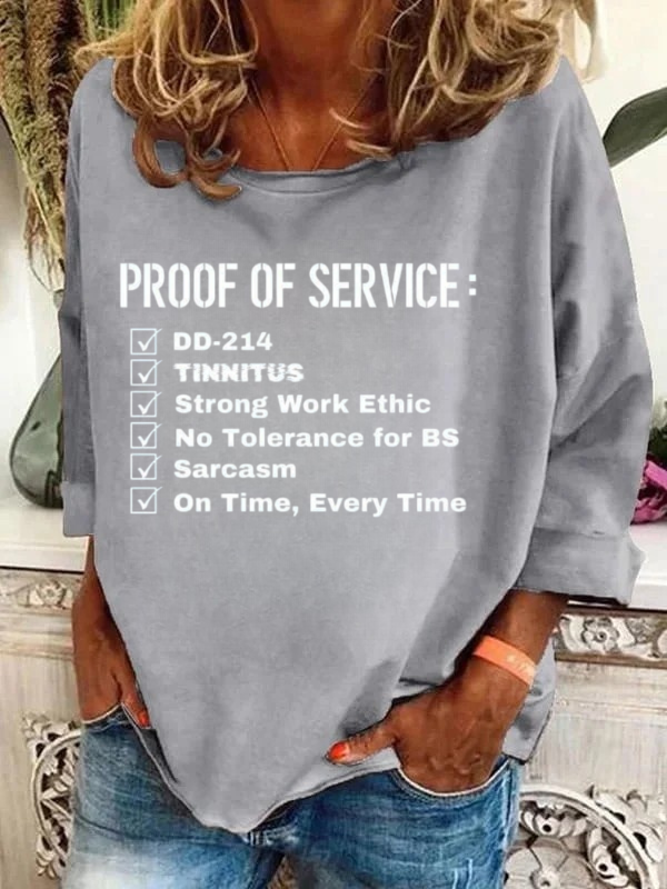 Proof Of Service Checklist Long Sleeve T-Shirt