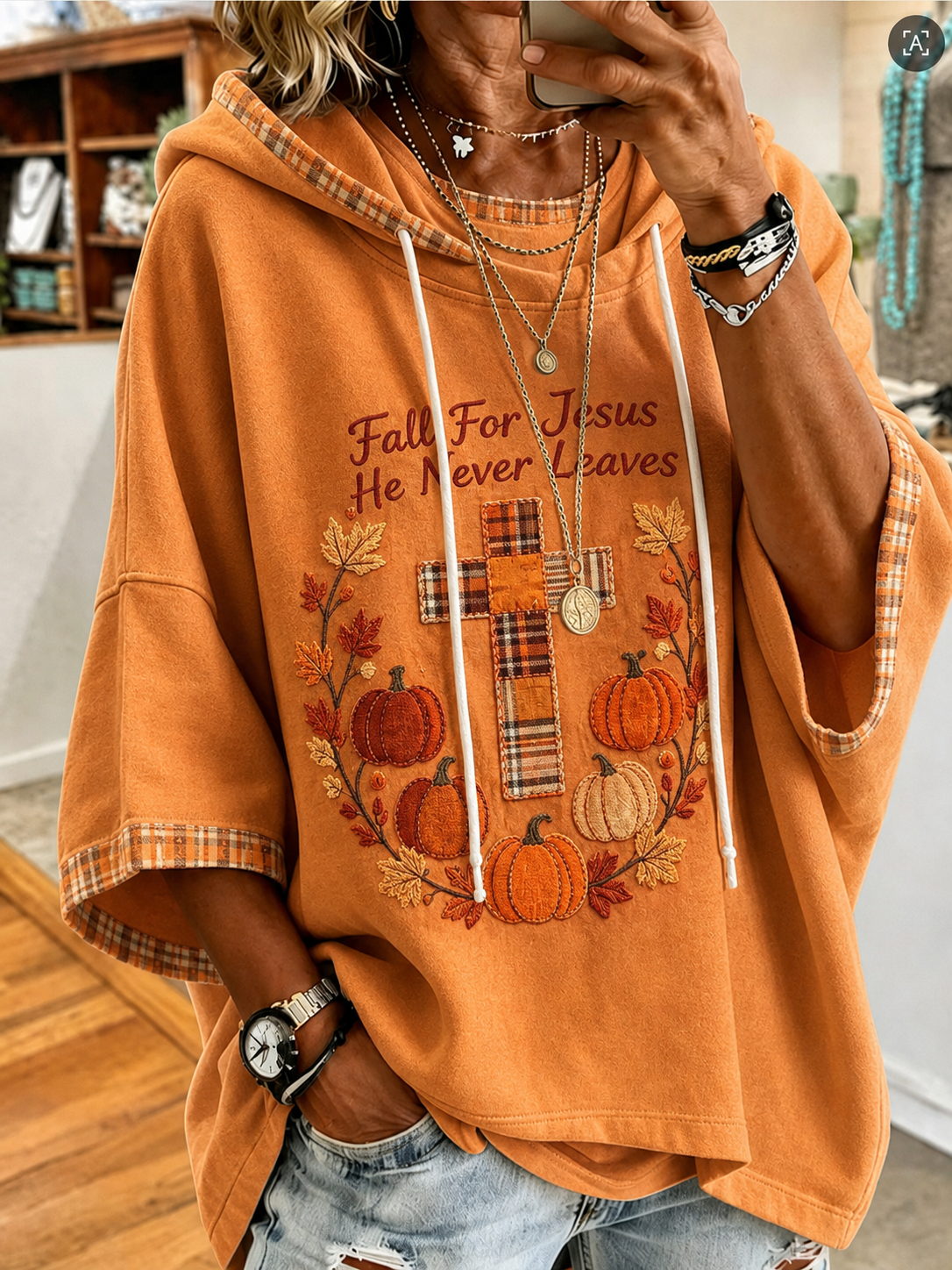 Women's Casual Loose Autumn Faith Hoodie