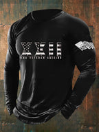 Men's End Veteran Suicide Veteran Suicide Awareness Print Crew Neck Sweatshirt