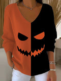 Women's Halloween Print T-Shirt
