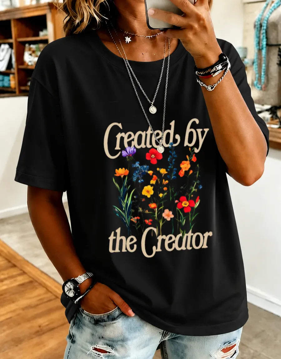 Women'S Created By The Creator Short-Sleeved T-Shirt Top
