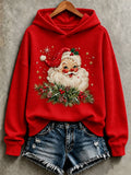 Women'S Christmas Print Casual Hoodie