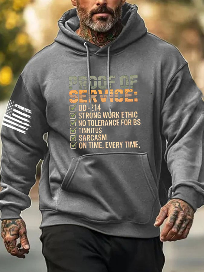 Proof Of Service Pattern 100% 300g Cotton Classic Hoodie
