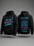 Suicide Prevention Awareness Mental Health Printed Hoodie