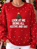 Women's Christmas Crew-Neck Sweater
