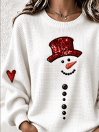 Damen-Freizeit-Sweatshirt mit Print