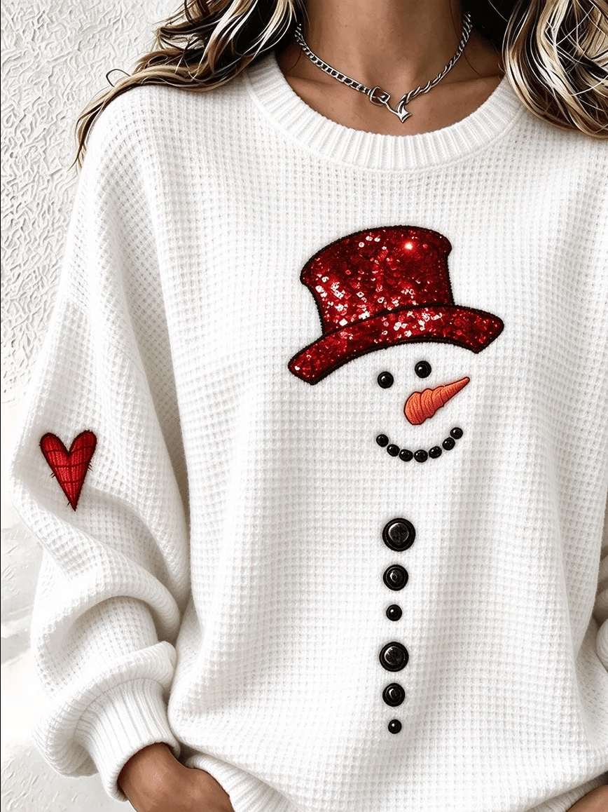Damen-Freizeit-Sweatshirt mit Print