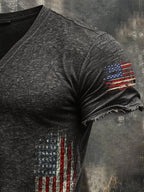Men's Retro Loose-fitting Pure Cotton Comfortable Stretch Breathable T-shirt