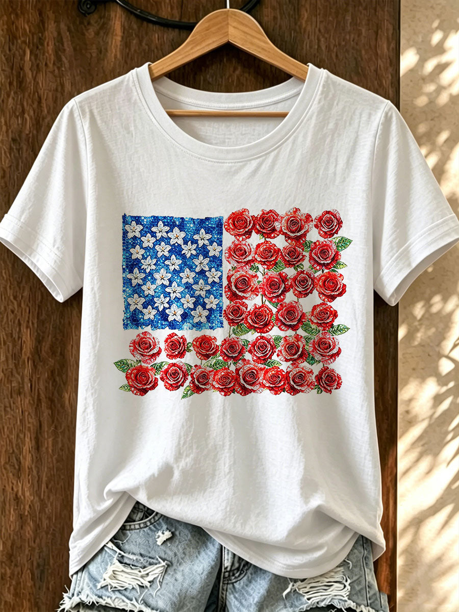 Women's American Rose T-Shirt