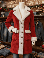 Lässige Damen-Weihnachtsjacke mit Farbblock-Patchwork