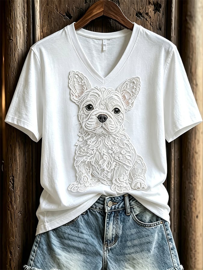 Women's Art Dog Tee
