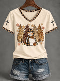 Women's Christmas Faith Print T-Shirt