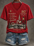Women's Christmas Print Casual T-shirt