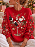 Women's  Christmas  Print Top