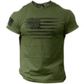 USA Distressed Flag 100% Cotton T-Shirt