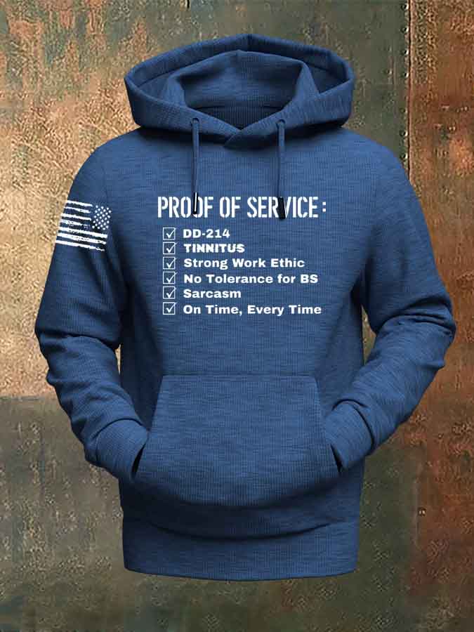 Proof Of Service  Pattern 100% 300g Cotton Classic Hoodie
