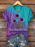 Women's Suicide Prevention Awareness Month Print T-Shirt