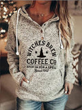 Fashion Print Long Sleeve Hoodie
