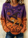 Women'S Casual Printed Sweatshirt