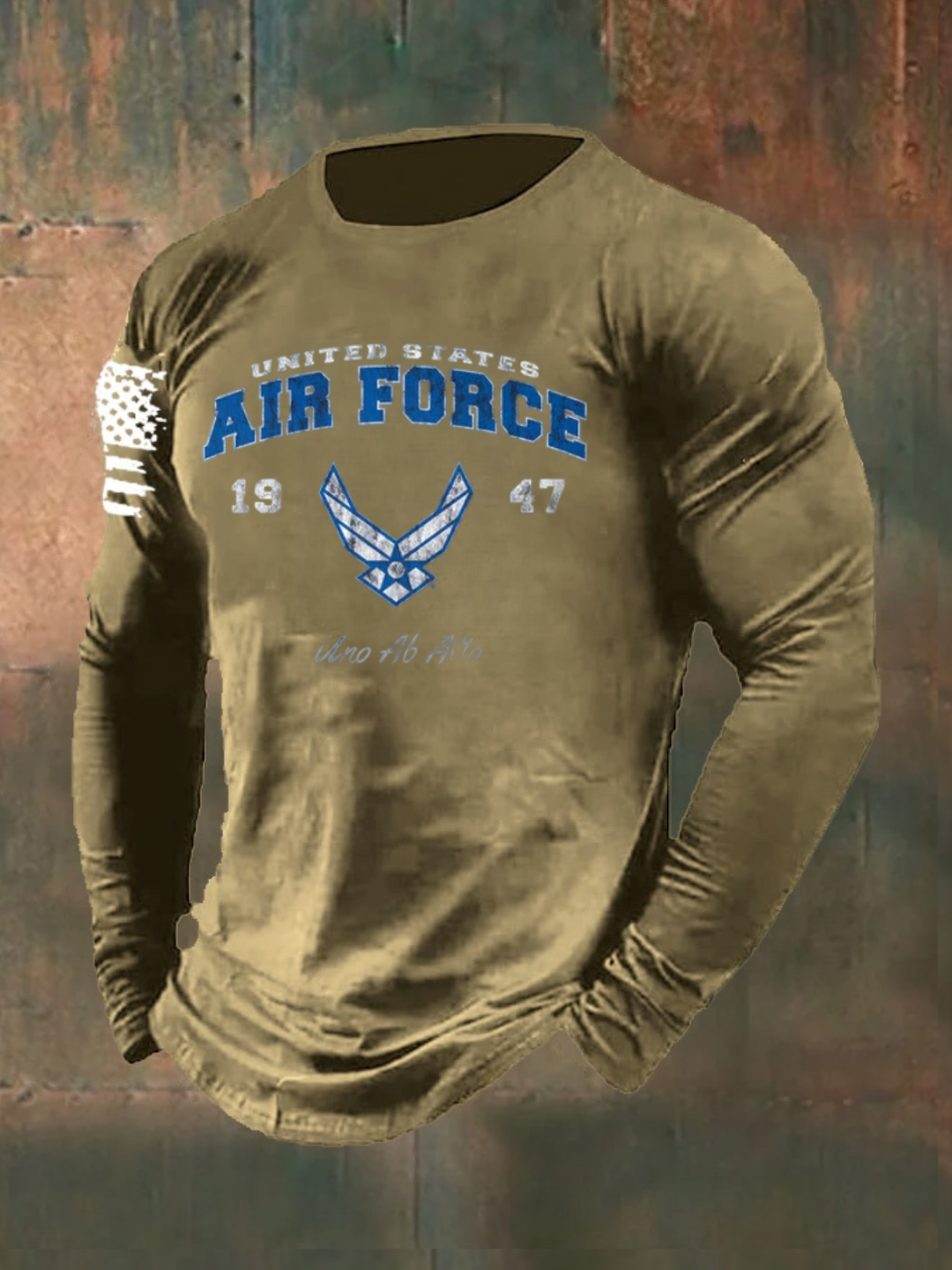 1947 US Air Force Pattern Long Sleeve  100% Cotton T-Shirt