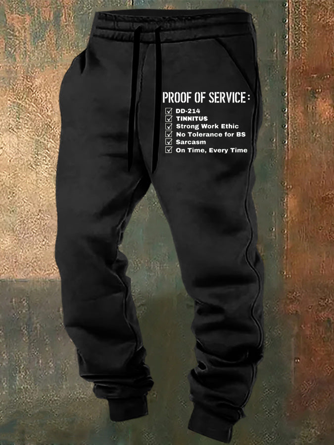 Proof Of Service Pattern Print Casual  Casual Sweatpants