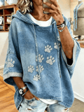 Women's Paw Printing Art Casual Top