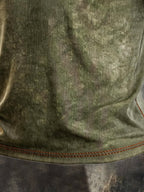 Men's Vintage 100% Cotton Washed, Ribbed, Faded T-Shirt
