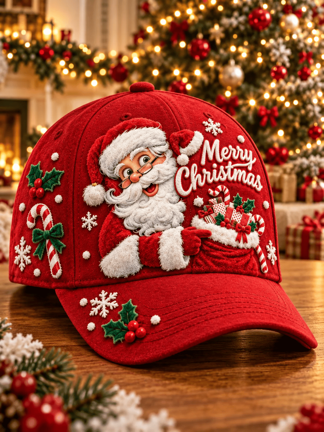 Unisex Christmas Printed Baseball Cap