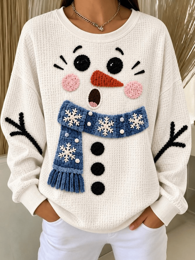 Damen-Freizeit-Sweatshirt mit Print