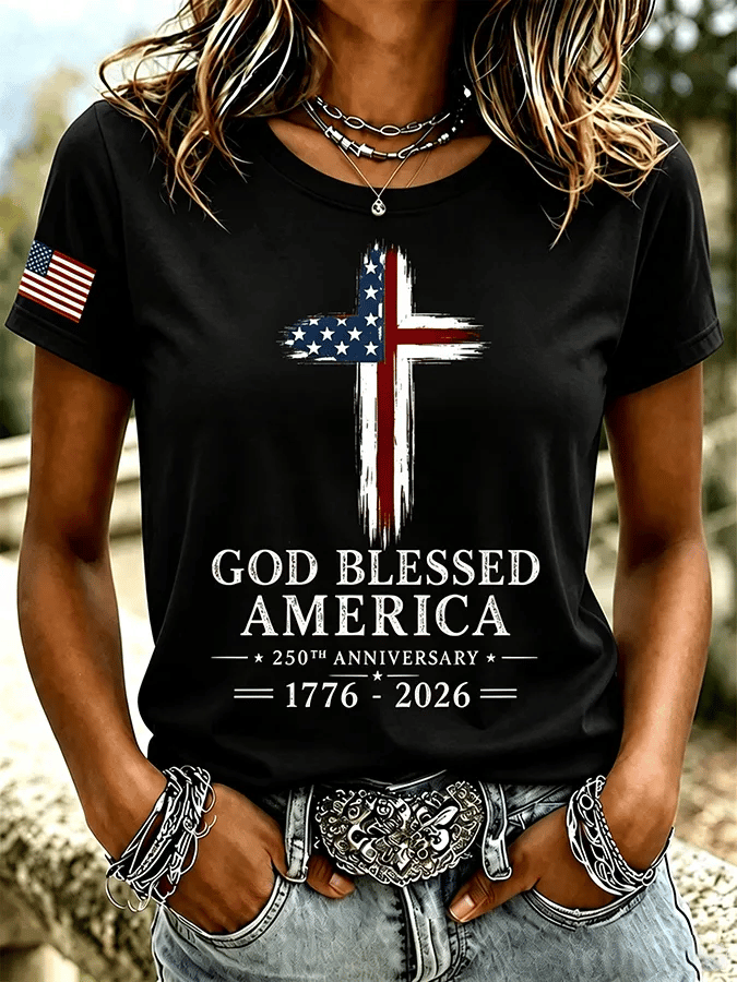 Women's America 1776-2026 Freedom Print T-shirt