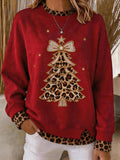 Women's Fabric Patchwork Faux Two-Piece Sweatshirt