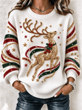 Damen-Freizeit-Sweatshirt mit Print