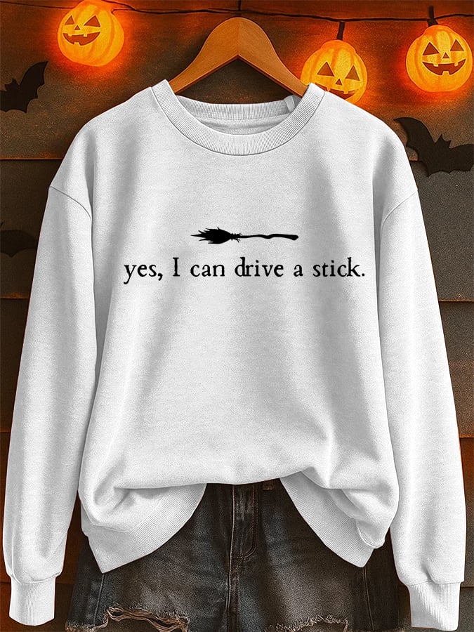 🔥HOT SALE🔥Women's Yes I Can Drive A Stick Printed Sweatshirt