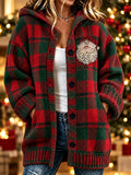 Women's Santa Claus Knitted Cardigan