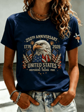 Women's USA 250th Anniversary Printed T-shirt