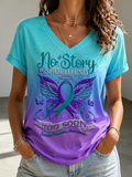 Women's Suicide Prevention Awareness Print T-Shirt